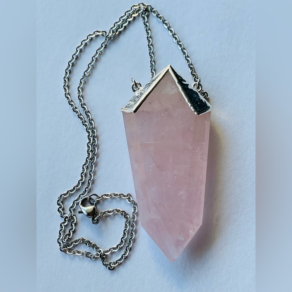 BCP Barbara C. Pellegrino Empress Rose Quartz Necklace